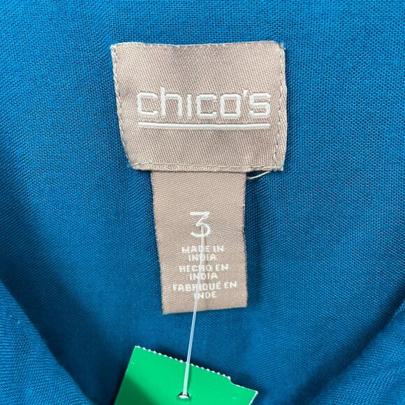Chico's blue top size 16 - Picture 2 of 6